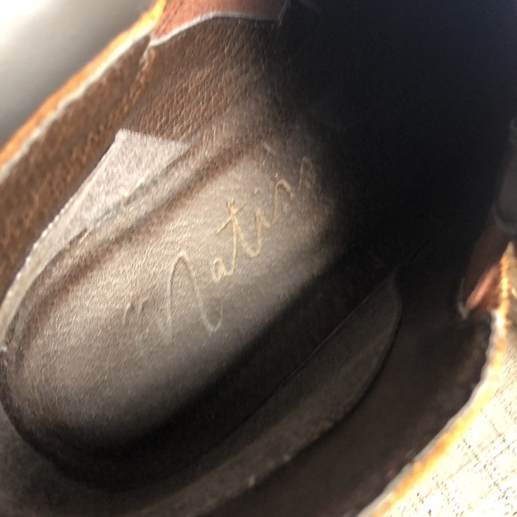 Anthropologie Matisse Leather Ankle Boot Booties Sz 8 - Picture 5 of 8